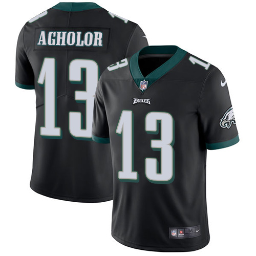 Nike Eagles #13 Nelson Agholor Black Alternate Youth Stitched NFL Vapor Untouchable Limited Jersey - Click Image to Close